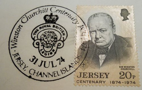 First Day Of Issue - Churcill 31 July , 1974 with 20-Cent Stamp - Unused