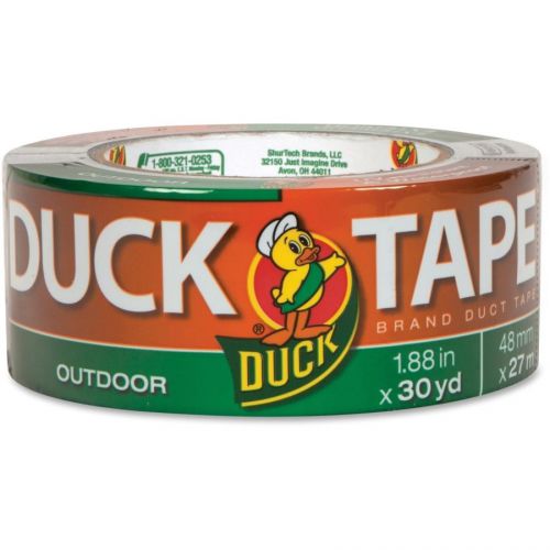 Duck 240183 Outdoor Duct Tape, Waterproof, 30yds, 1-4/5&#034;, Gray