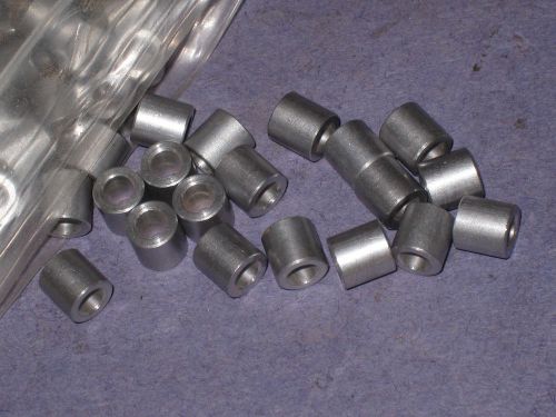 130 Metal Aluminum spacer standoff  .25&#034; OD .144&#034; ID  .25&#034; THICK 3P2