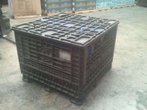 Pallet Box Storage Container Automotive Bin Collapsible With Lid Trade Show