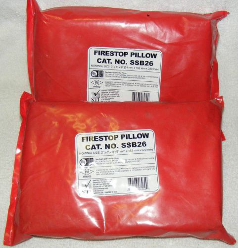 Qty (2) SSB26 Specified Technologies Firestop Pillows 2&#034;x6&#034;x9&#034;