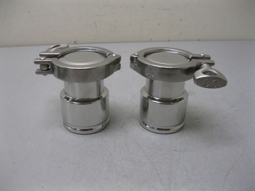 Lot (2) 1-1/2&#034; Eagle STB 110 Stainless Steel Container 110 mL NEW E8 (1724)