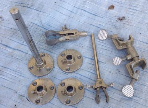 Lot of Fisher Flexaframe - Foot Plates, Hooks, Rods, Clamp, &amp; Clamp Holders