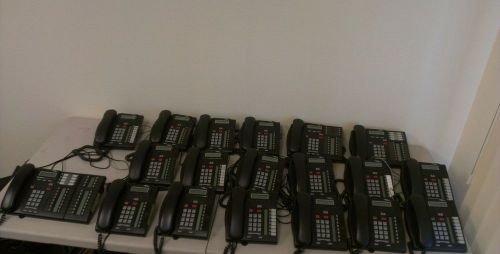 Lot of 19 Nortel Networks T7208 T7316E Business Phones with handsets
