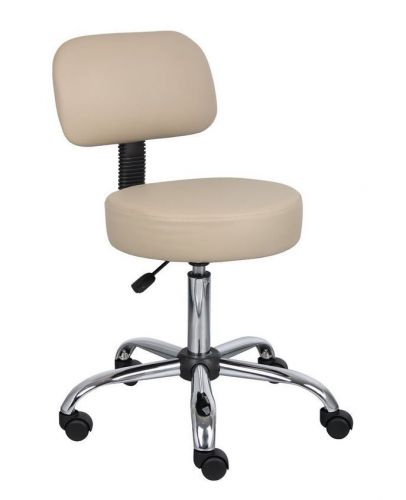 Chair Office Stool Boss Caressoft Medical Beige Doctor Lab Adjustable Furniture