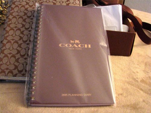 Coach 60462 calendar diary insert for 2014-2015, brown/gold (diary insert only) for sale