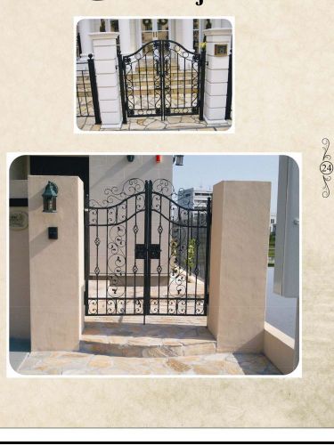 wrought iron door-Copper Prehung  Inswing Wrought  iron gate