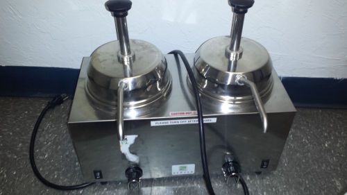 Server Twin FSP Hot Toppings Condiments Warmer Dispenser Fudge Caramel Nachos