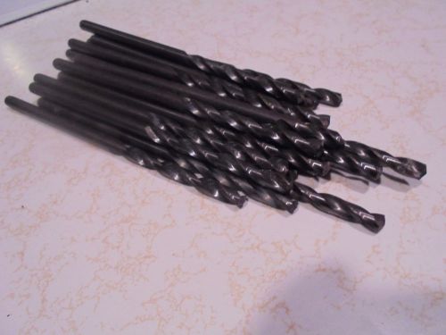 Lot of 3 - .2595 us manufactured cobalt drill bits - ptd - factory resharpened for sale