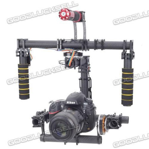 3 axis dslr brushless gimbal glass fiber camera ptz with 5208 motor for 5d2 5d3 for sale