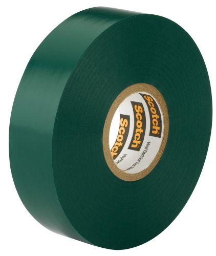 3m scotch vinyl electrical tape no. 35 green 0.75&#034; w x 792&#034; d for sale