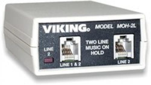 NEW VIKING MOH-2L MUSIC ON HOLD FOR NON-PBX. SUPPORTS ONE OR TWO LINES
