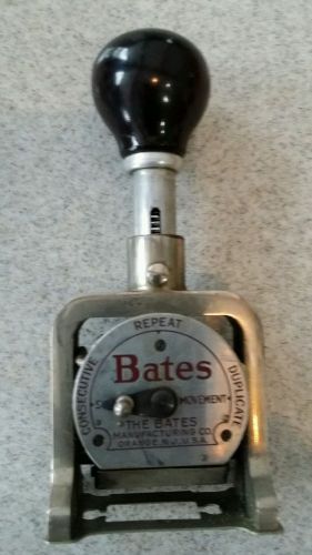Vintage Bates Numbering machine