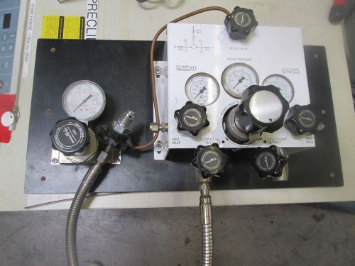 Compressed gas mixer dual regulator cga 580 argon helium neon nitrogen xenon co2 for sale