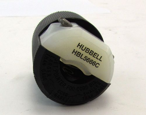 HUBBELL HBL5666C  INSULGRIP TWIST-LOCK DEAD FRONT PLUG STRAIGHT BLADE