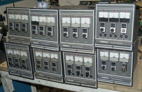 LOT OF 8 THERMCO ANA-LOCK CONTROLLERS REMOVED FROM DIFFUSION FURNACES