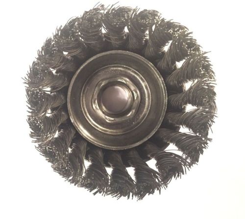 Anderson Products Single Knot Row Wire Cup Brush Deburrer .014 5/8 Arbor Hole
