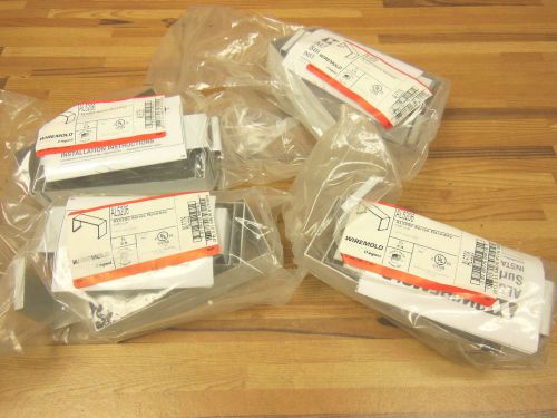 4 PACKAGES of- Wiremold AL5206 CoVeR clip for Al5200 series raceway 20CT.