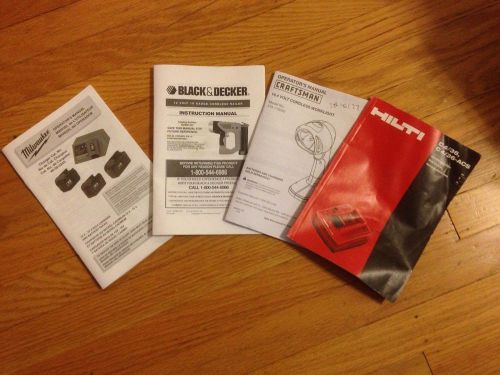 HILTI C 4/36 BATTERY CHARGER instruction manual