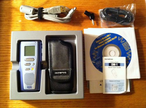 Olympus DM-1 Voice Recorder with noise cancelling Microphone and USB Cable