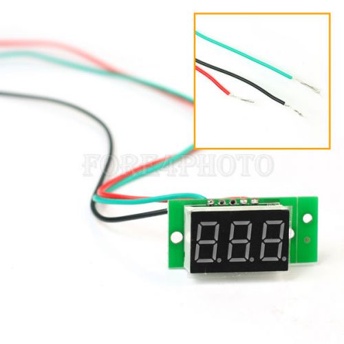 Slim Digital Voltmeter Panel Measure DC 0V to 99V Red LED Backlight Panel Meter