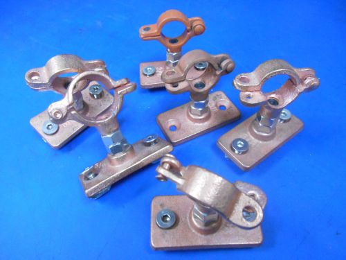 Lot of 6 copper clamps 3/8 for sale