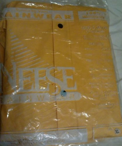 NEW Neese Yellow Safety/Rain Jacket with hood and Trousers w/ pockets - XL