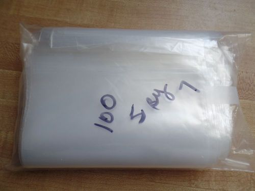 100  5 by 7 Clear Bags