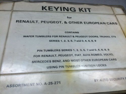 Renault, Peugeot, &amp; Other European Vehicles, A-25-271 Keying Kit