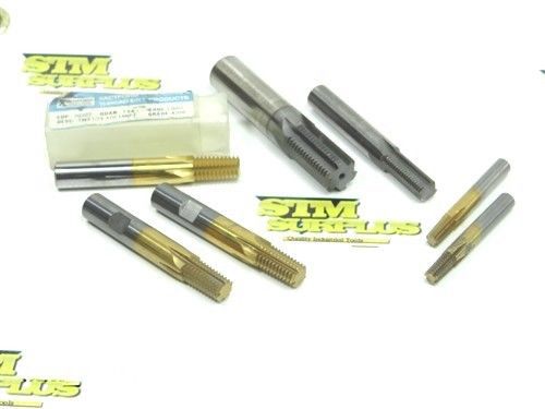 Lot of 7 solid carbide pipe taps 5/16&#034;x.310ne18 npt to tm735 -12 for sale
