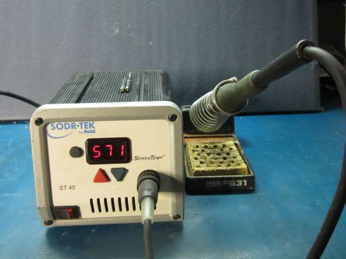 Sodr tech by pace st-45 soldering station with soldering iron and new spare tips for sale
