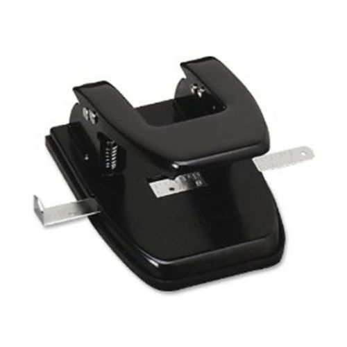 Hole Puncher 2HP 1/4-Inch Size 2-3/4-Inch Center 30 Sheet Capacity Black Office