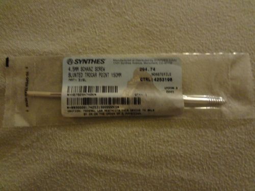 Synthes 4.5 mm Shanz Screw Blunted Trocar Point 150 mm  294.74