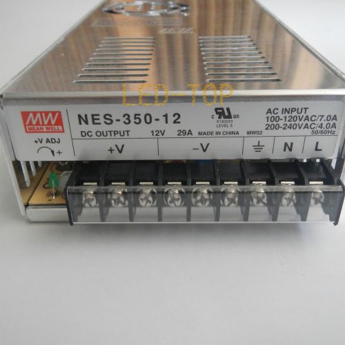 MW Mean Well NES-350-12 12V 29A LED DC Switching Power Supply Transformer Strip