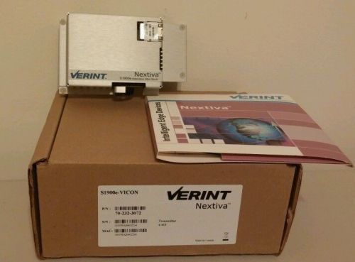 VERINT NEXTIVA S1900e-VICON P/N: 70-232-3072 Transmitter 4.40f Networked Video
