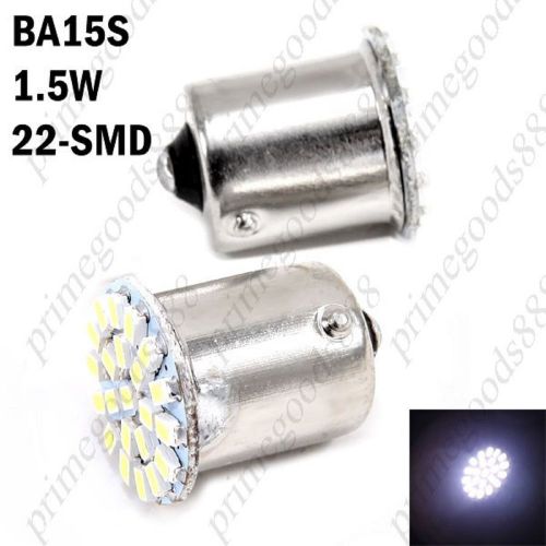 2 x  dc 12v ba15s 1.5w 22 smd 3020 led car white light lamp indicator light for sale