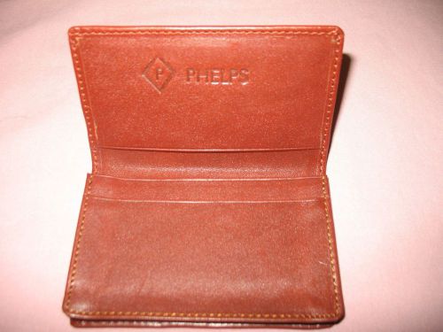 WINCHESTER LEATHER BUSINESS CARD CASE - NWT - MAHOGANY, BLACK