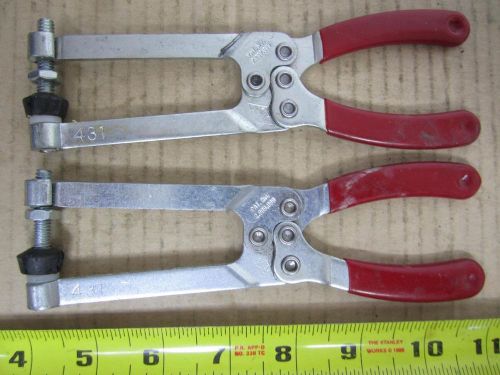 2 pc de-sta-co 431 medium aircraft squeeze clamp pliers  aircraft tool for sale