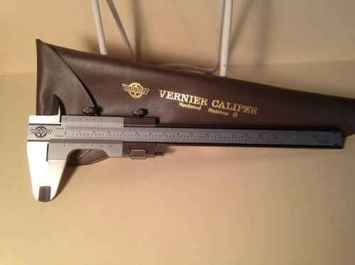 9&#034; kanon vernier caliper, original plastic sleeve hardened stainless steel japan for sale