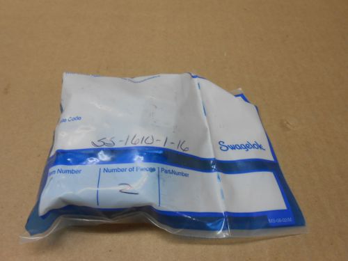 2 NIB SWAGELOK SS-1610-1-16 SS1610116 1&#034; SS MALE TUBE CONNECTOR BAG OF 2