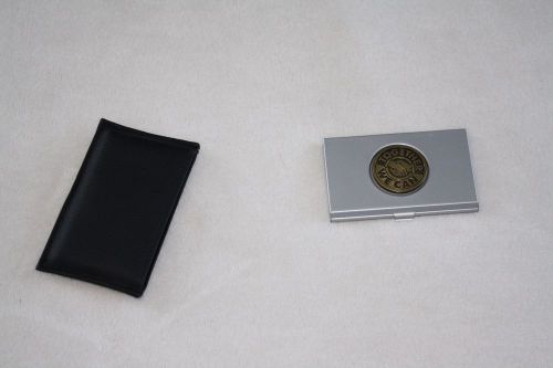 Metal Business Card Holder Team Recognition employee reward steel nickel plated