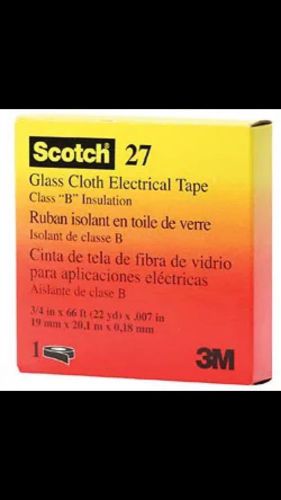 Scotch scotch 27 3/4x66 scotch glass cloth tape. sold as lot of  5 rolls for sale