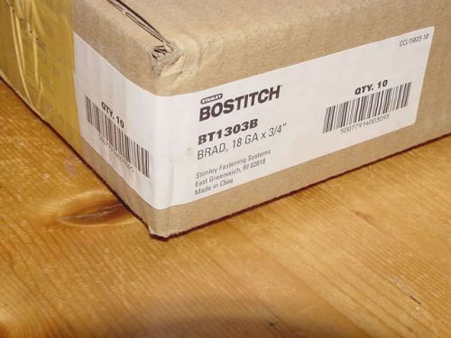 10 Cases Bostitch BT1303B - 3000 Pk 3/4&#034; 18 Gauge Brads Nails New (30,000 nails)