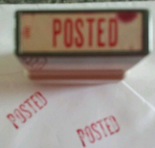 Custom POSTED Self Inking Rubber Stamp works