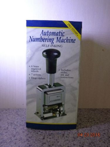 ROGERS AUTOMATIC NUMBERING STAMP MACHINE WITH INK AND STYLUS
