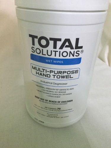 6 Tubs of 70 Scrubbing Wipes Grease and Grime Removal Dual Textured