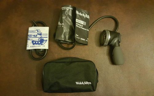 Welch allyn sphygmomanometer blood pressure cuff set, adult &amp; child cuffs + case for sale