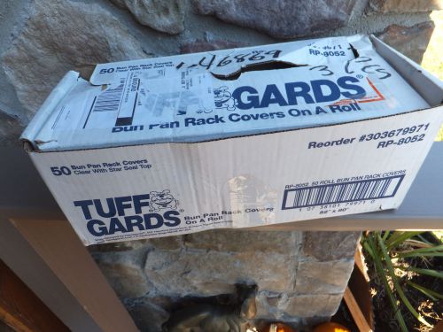 Tuff gards - 50 bun pan rack covers on a roll 52&#034; x 80&#034; rp-8052 303679971 clear for sale