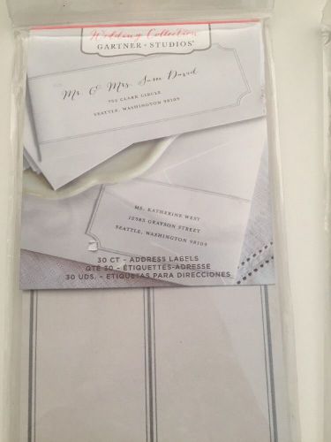GARTNER STUDIOS Wedding Collection Wrap-Around Address Labels - 30ct