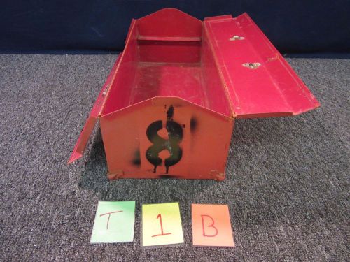 STACK-ON TOOL BOX METAL RED MILITARY GARAGE SHOP TRADE HANDYMAN USED T-1-B